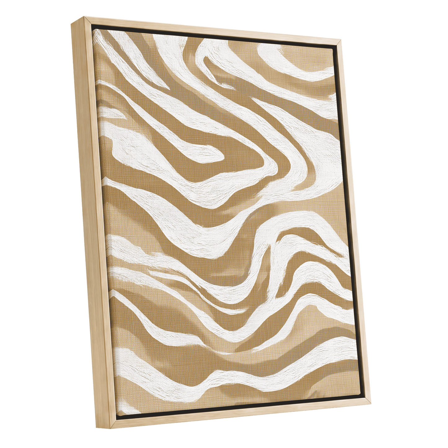 Ochre Flow Abstract