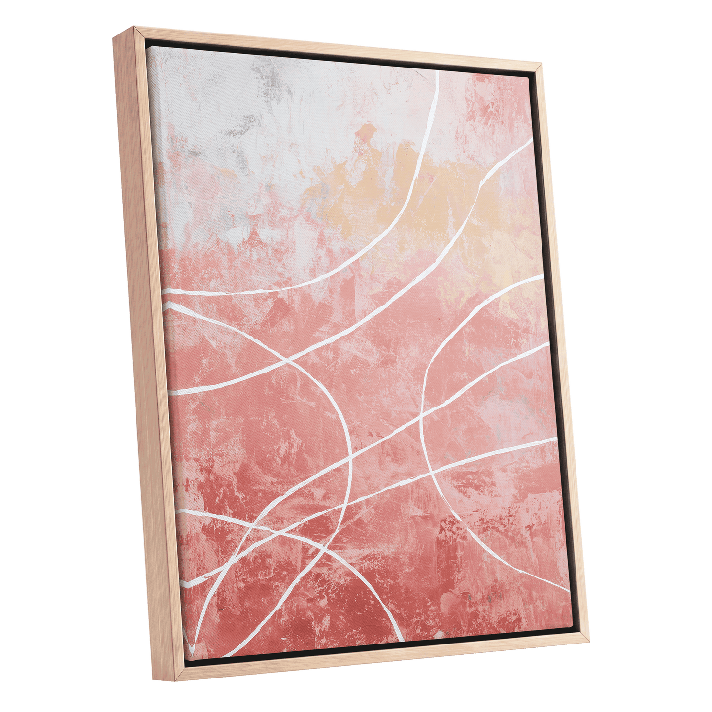 Blush Flow Line Abstract