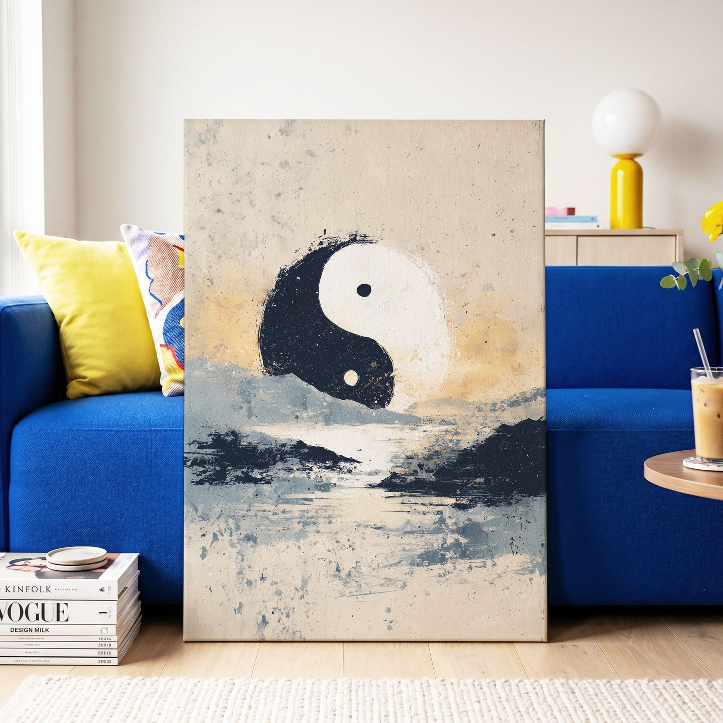 Stillness in Balance – canvas wall art in a styled interior, gallery view 2