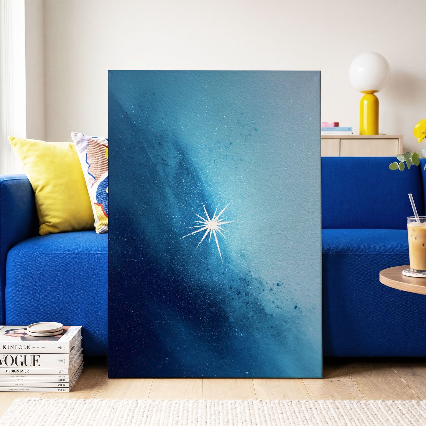 Stillpoint Star – canvas wall art in a styled interior, gallery view 2
