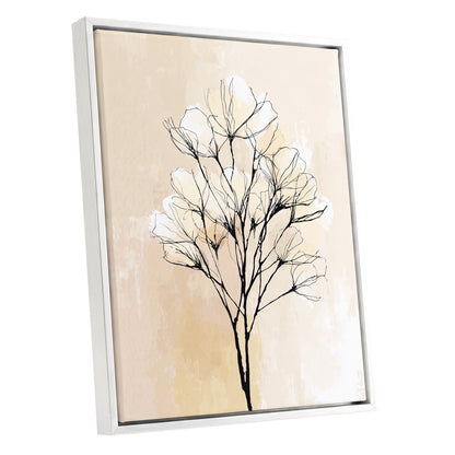 Neutral Cream Botanical Line Art Wall Art