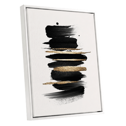 Black Gold Brushstrokes