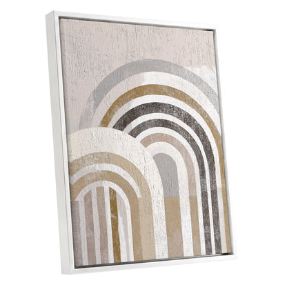 Neutral Textured Rainbow Arch Wall Art