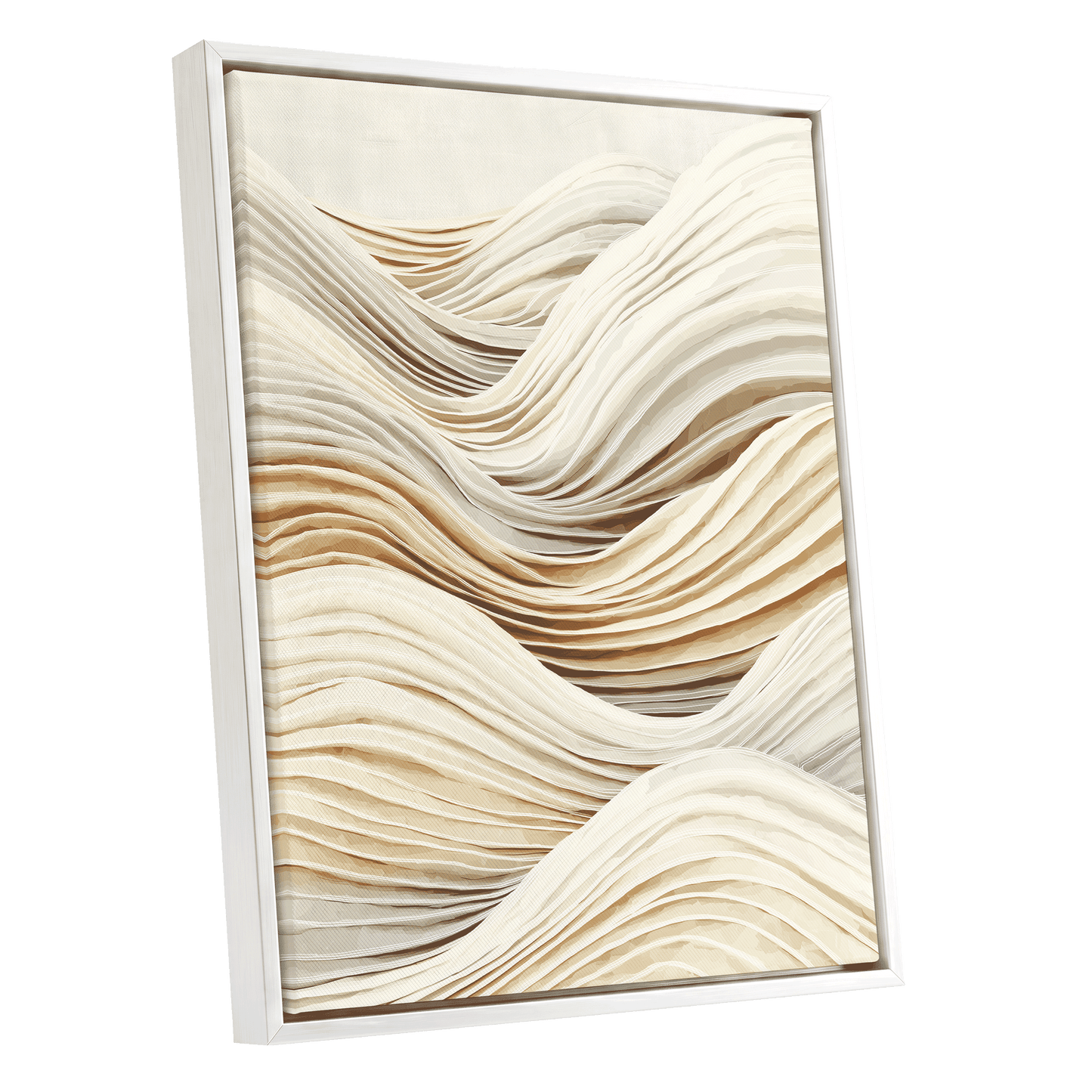 Ivory Layered Waves