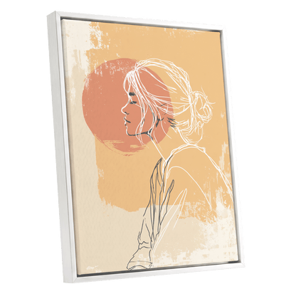 Sunlit Profile Line Art