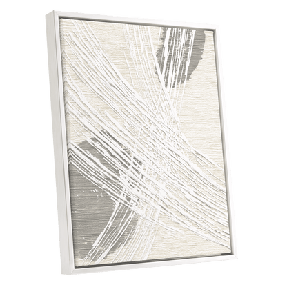 Grey Crosshatch Abstract