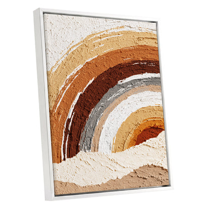 Terracotta Ochre Textured Rainbow Arch Wall Art