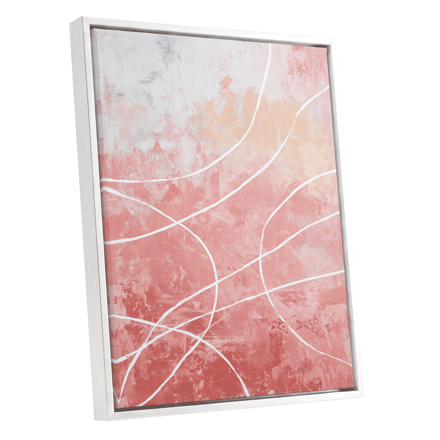 Blush Flow Line Abstract