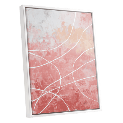 Blush Flow Line Abstract