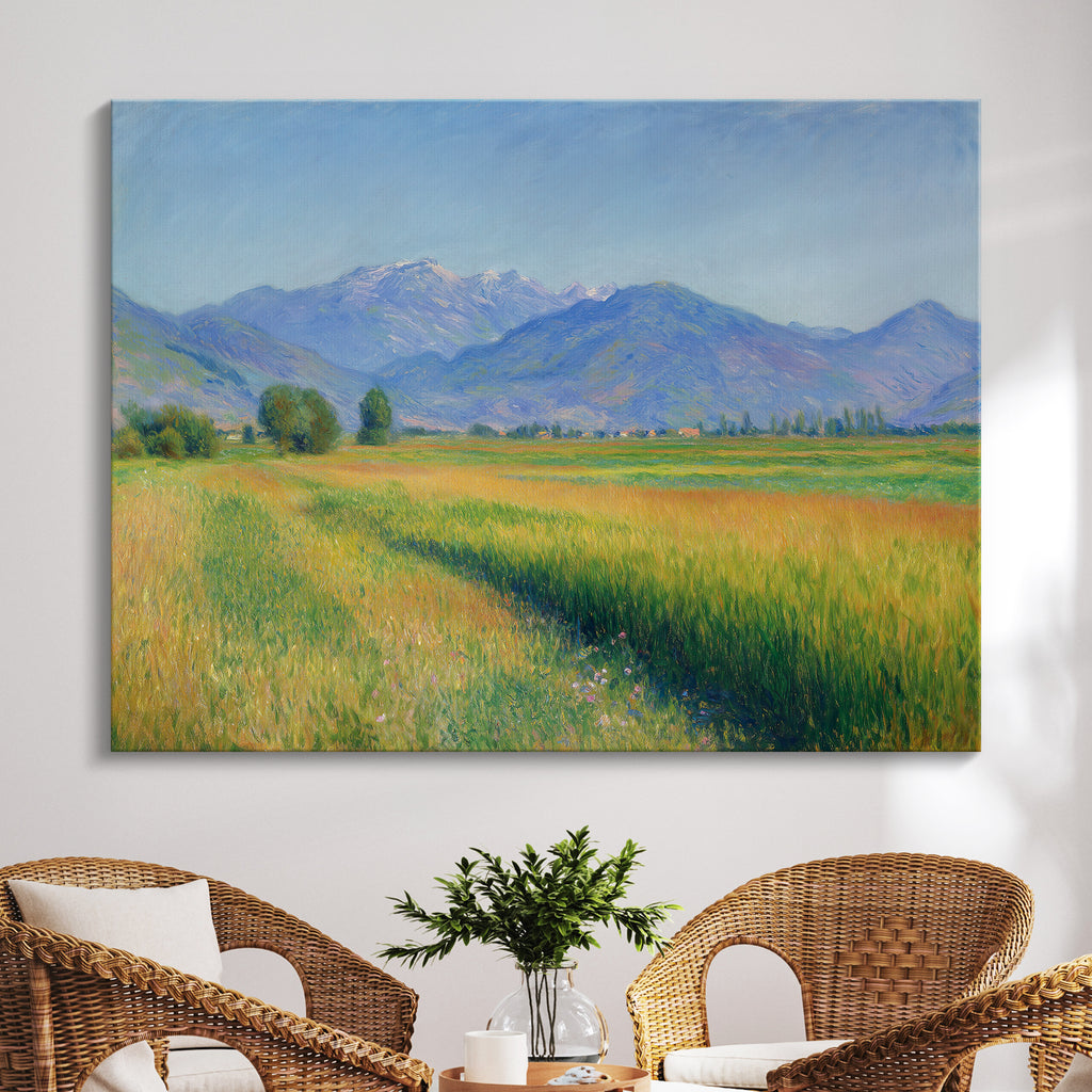 Farming Field & Mountain Views