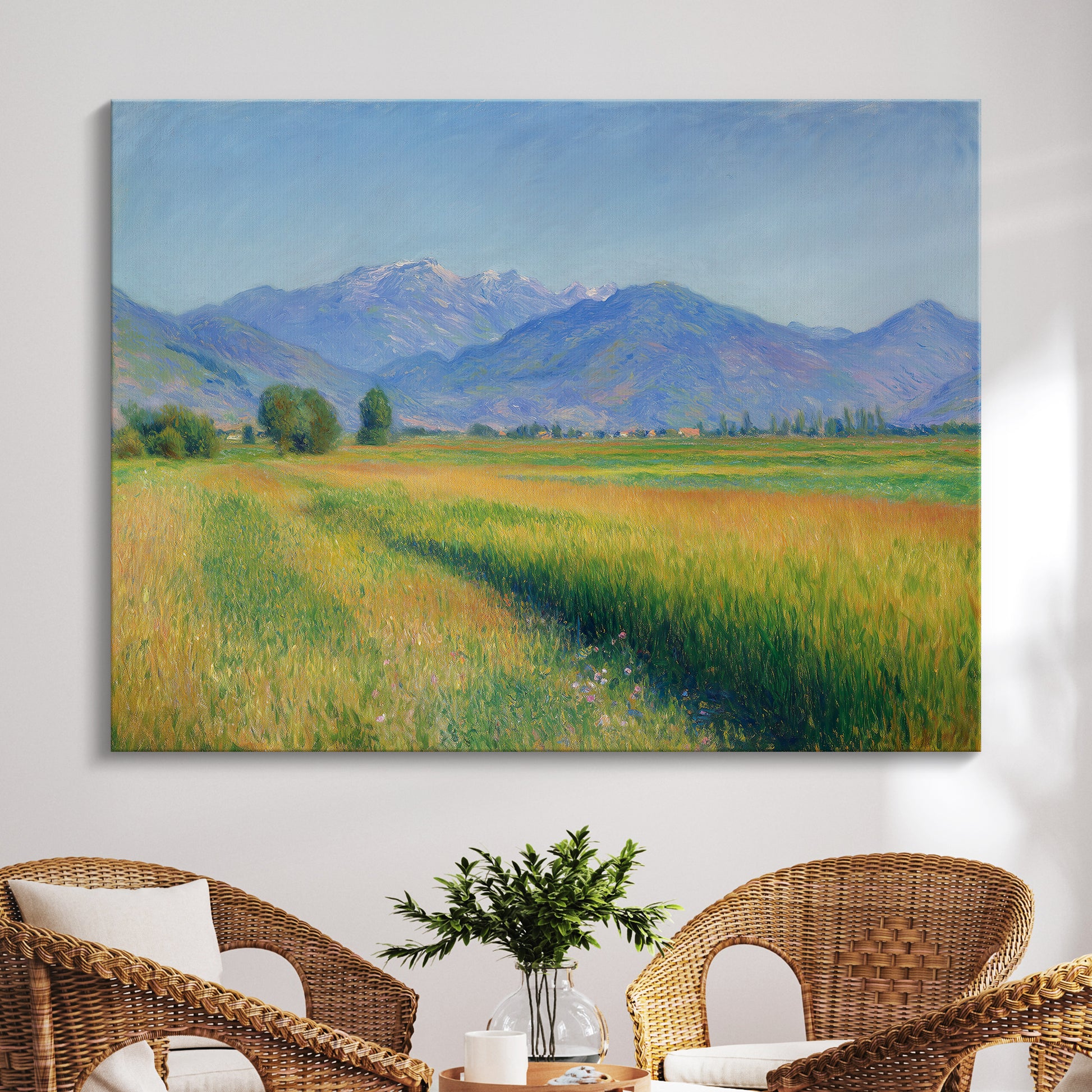 Farming Field & Mountain Views