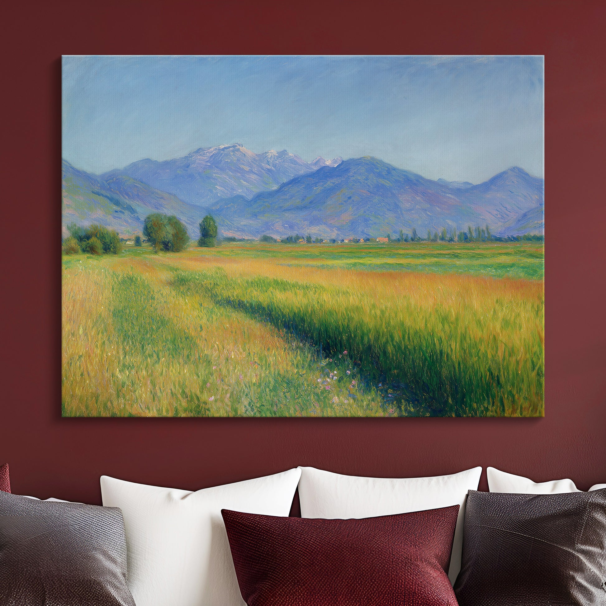 Farming Field & Mountain Views