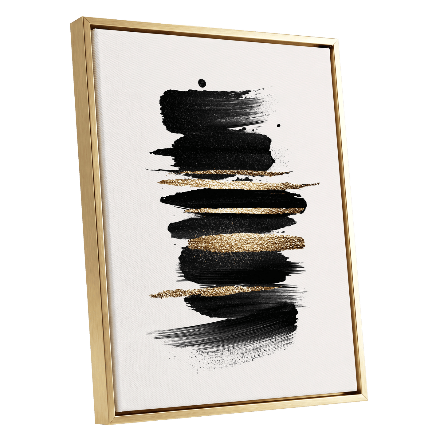 Black Gold Brushstrokes