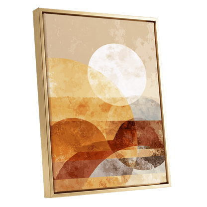 Amber Geometric Sunrise