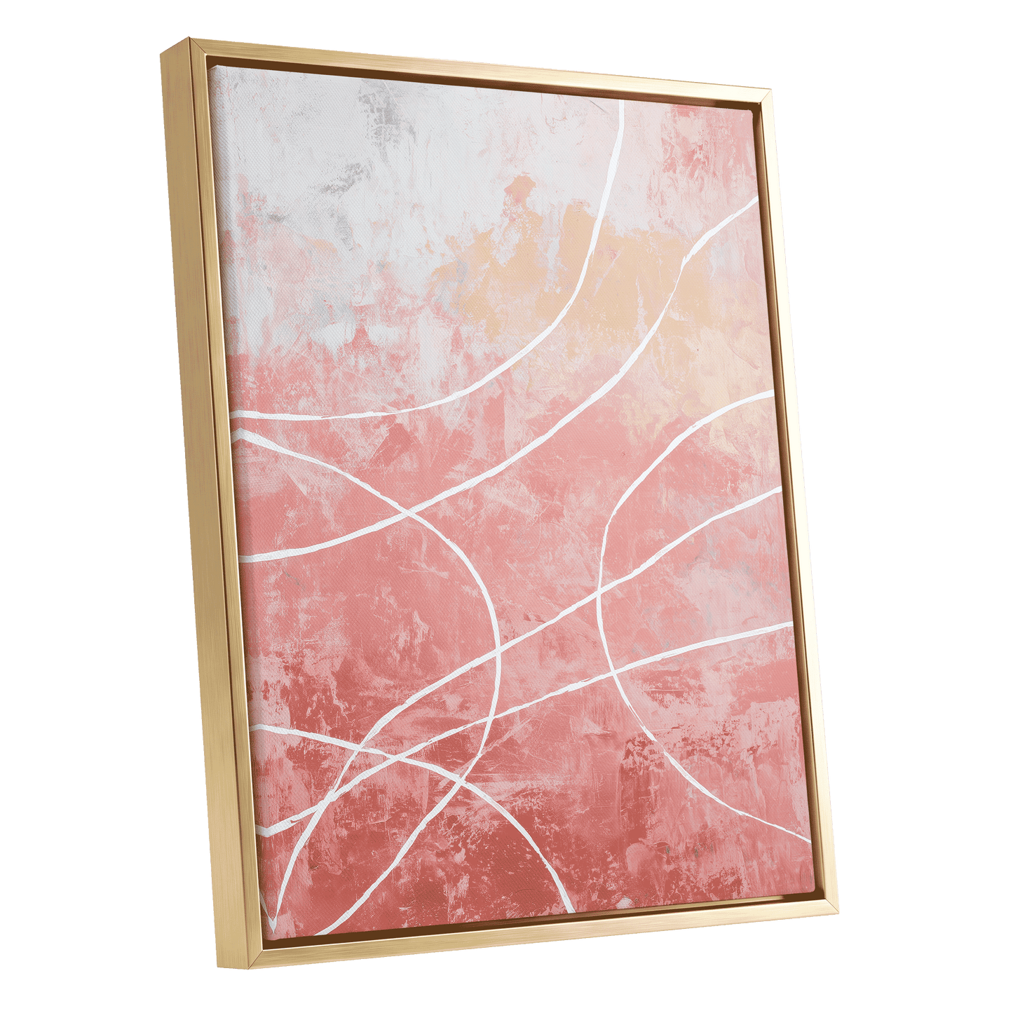Blush Flow Line Abstract