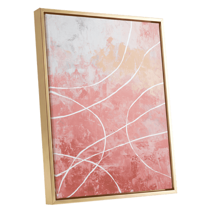 Blush Flow Line Abstract