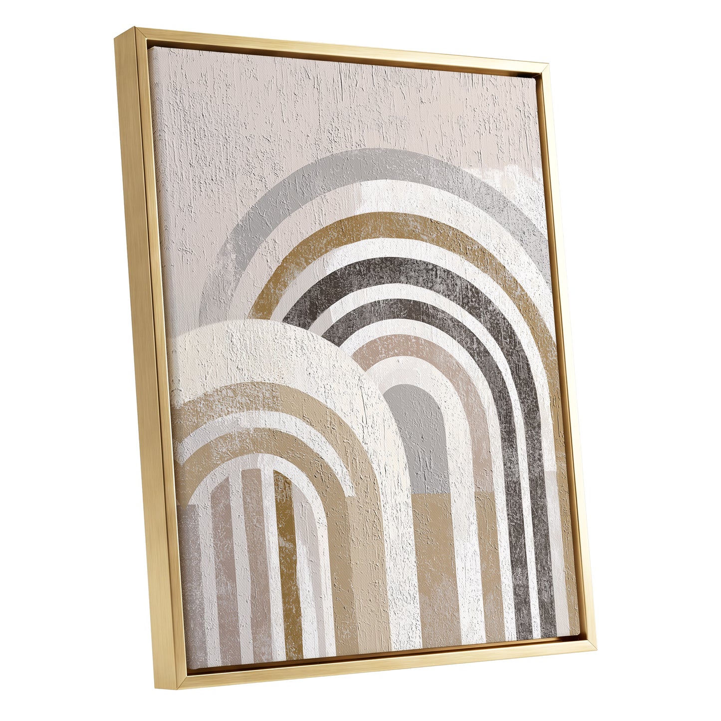 Neutral Textured Rainbow Arch Wall Art