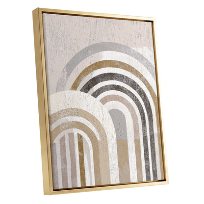 Neutral Textured Rainbow Arch Wall Art