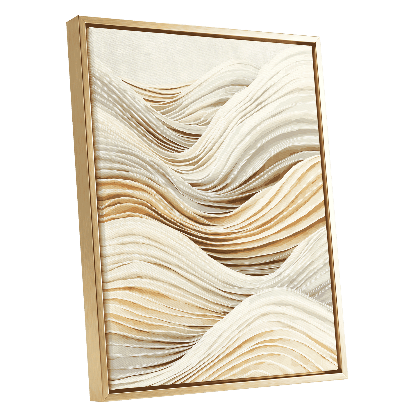 Ivory Layered Waves