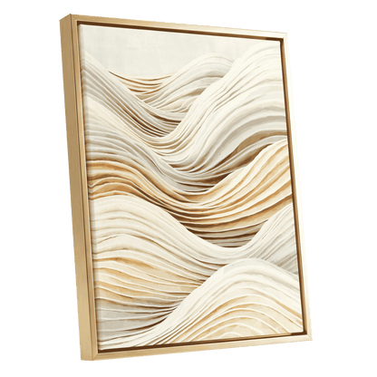 Ivory Layered Waves