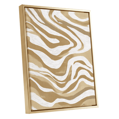 Ochre Flow Abstract