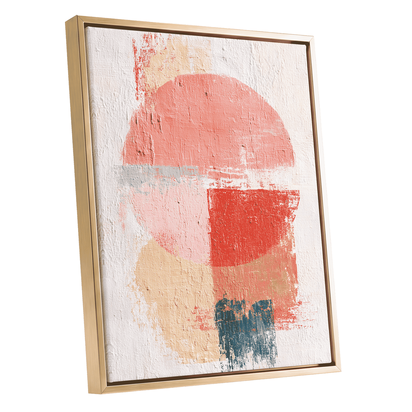 Coral Abstract Balance