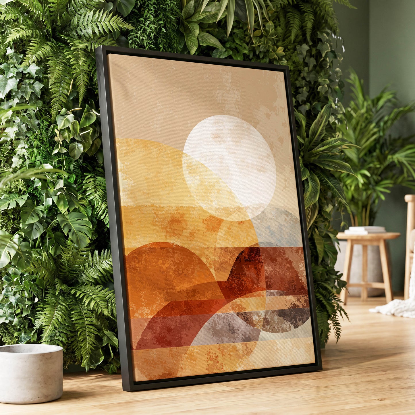 Amber Geometric Sunrise