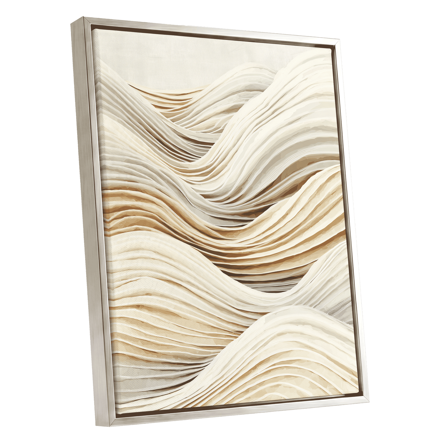 Ivory Layered Waves