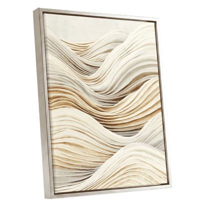 Ivory Layered Waves