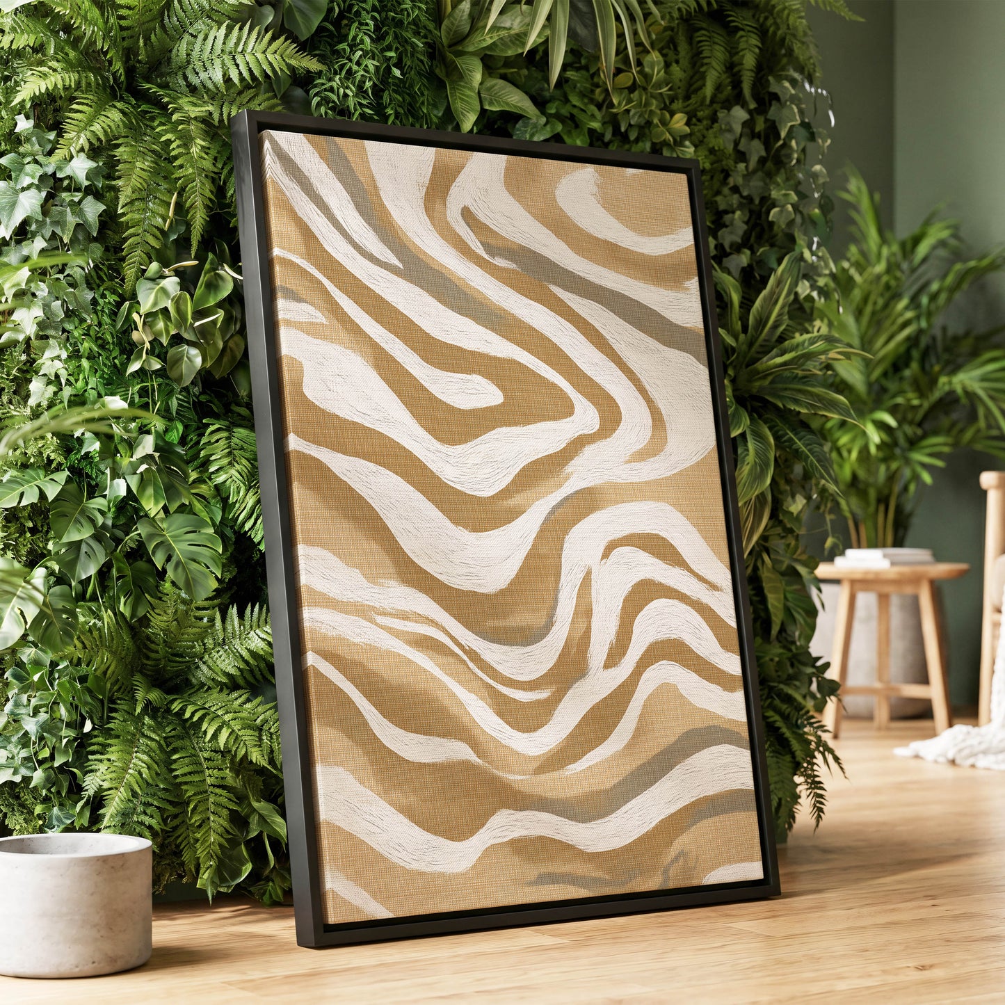 Ochre Flow Abstract
