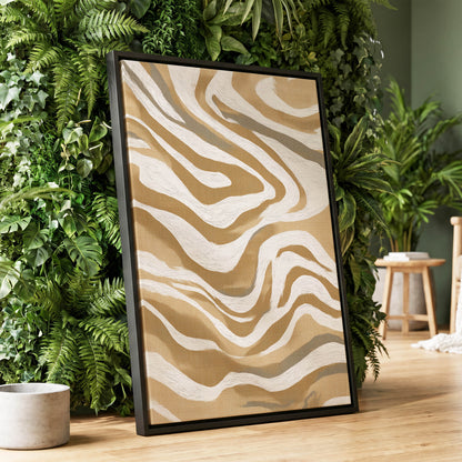 Ochre Flow Abstract