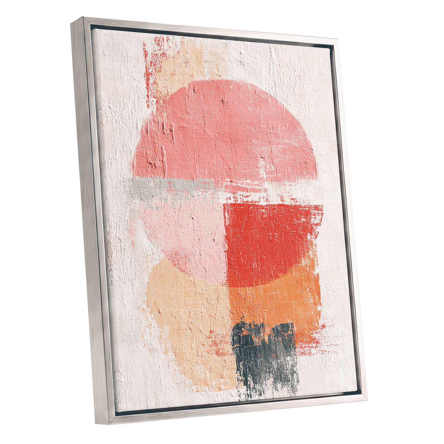 Coral Abstract Balance