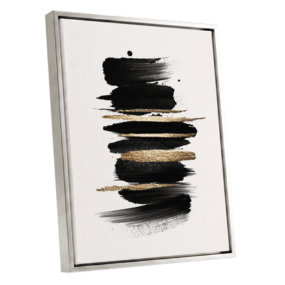 Black Gold Brushstrokes