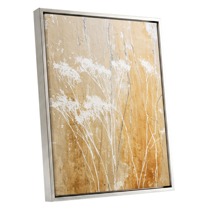 Warm Ochre Botanical Abstract Wall Art