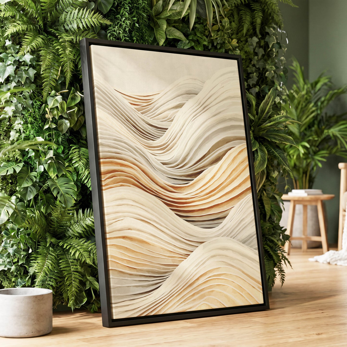 Ivory Layered Waves
