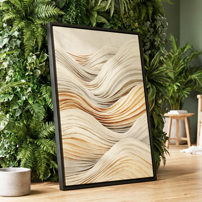 Ivory Layered Waves