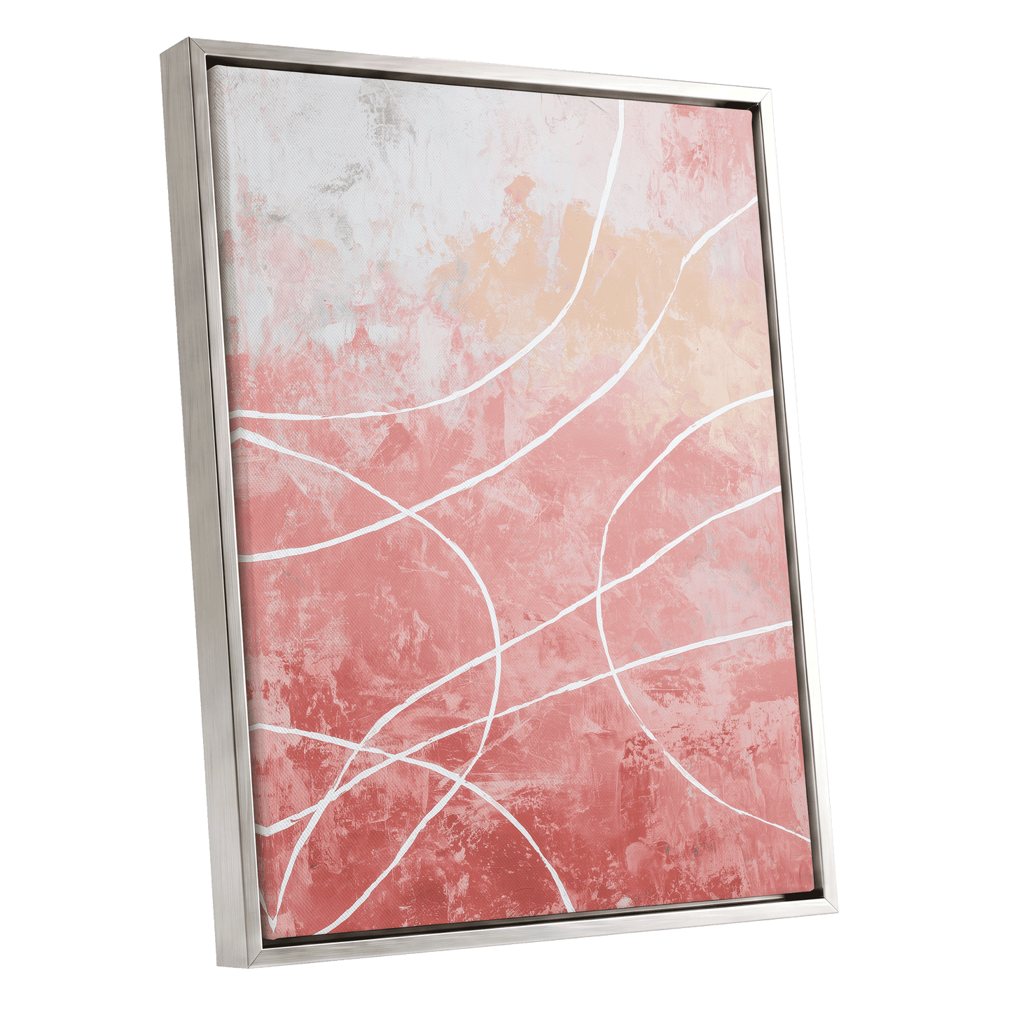 Blush Flow Line Abstract
