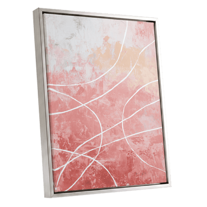 Blush Flow Line Abstract