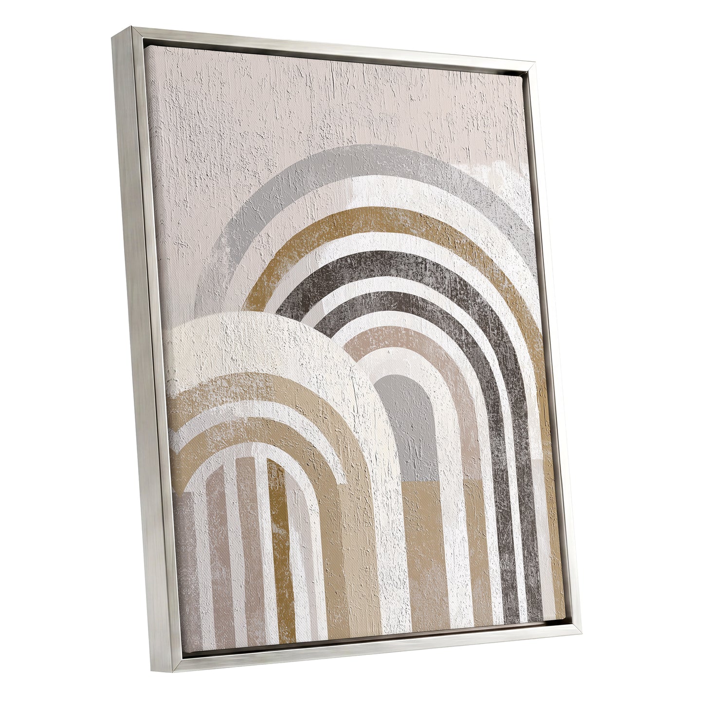 Neutral Textured Rainbow Arch Wall Art