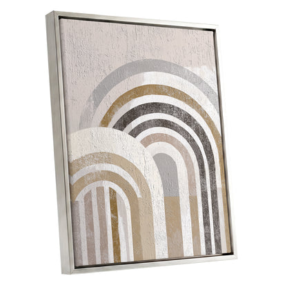 Neutral Textured Rainbow Arch Wall Art