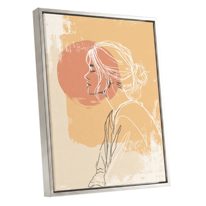 Sunlit Profile Line Art