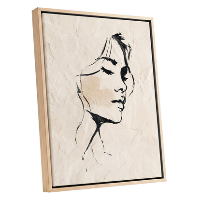 Black Ivory Minimal Abstract Man Face Line Art
