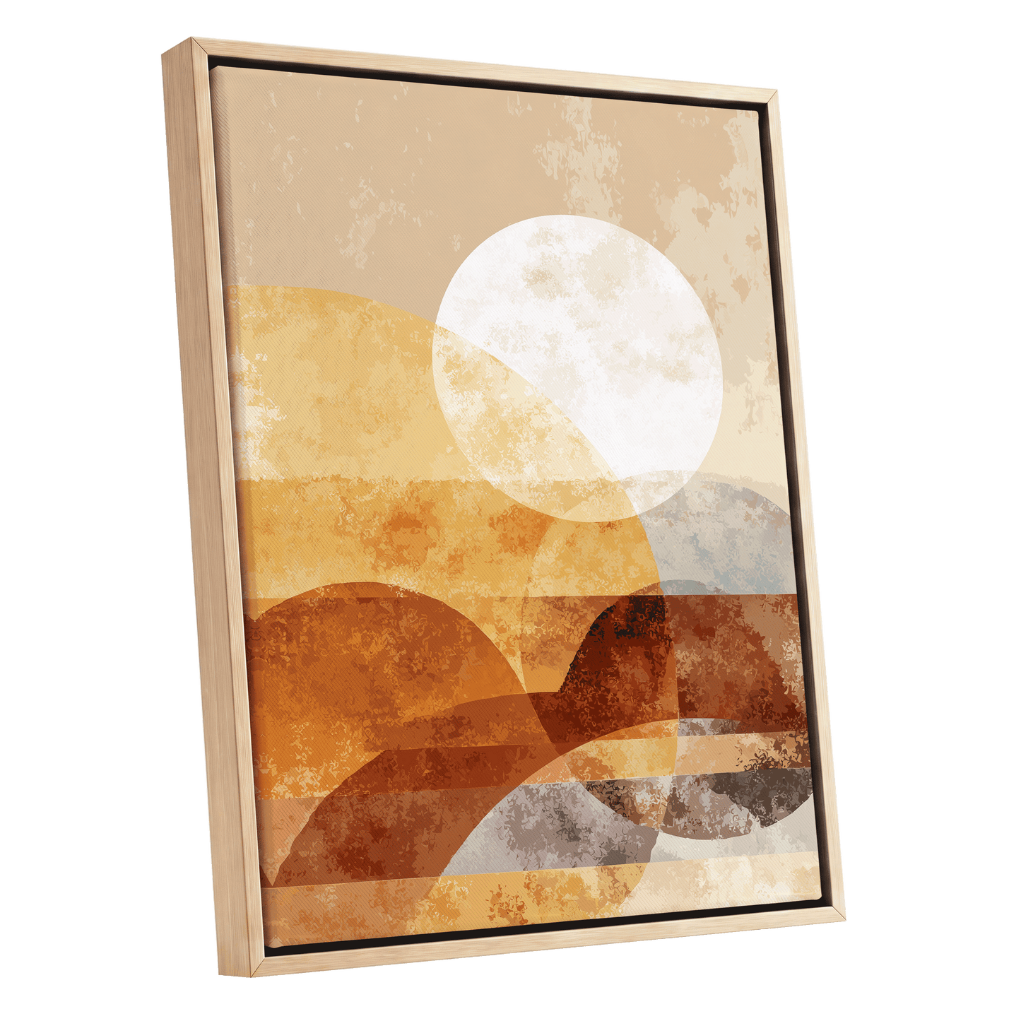 Amber Geometric Sunrise