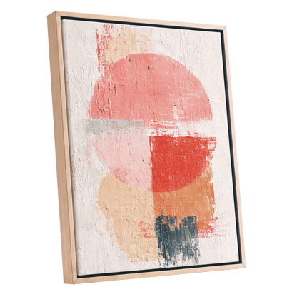 Coral Abstract Balance