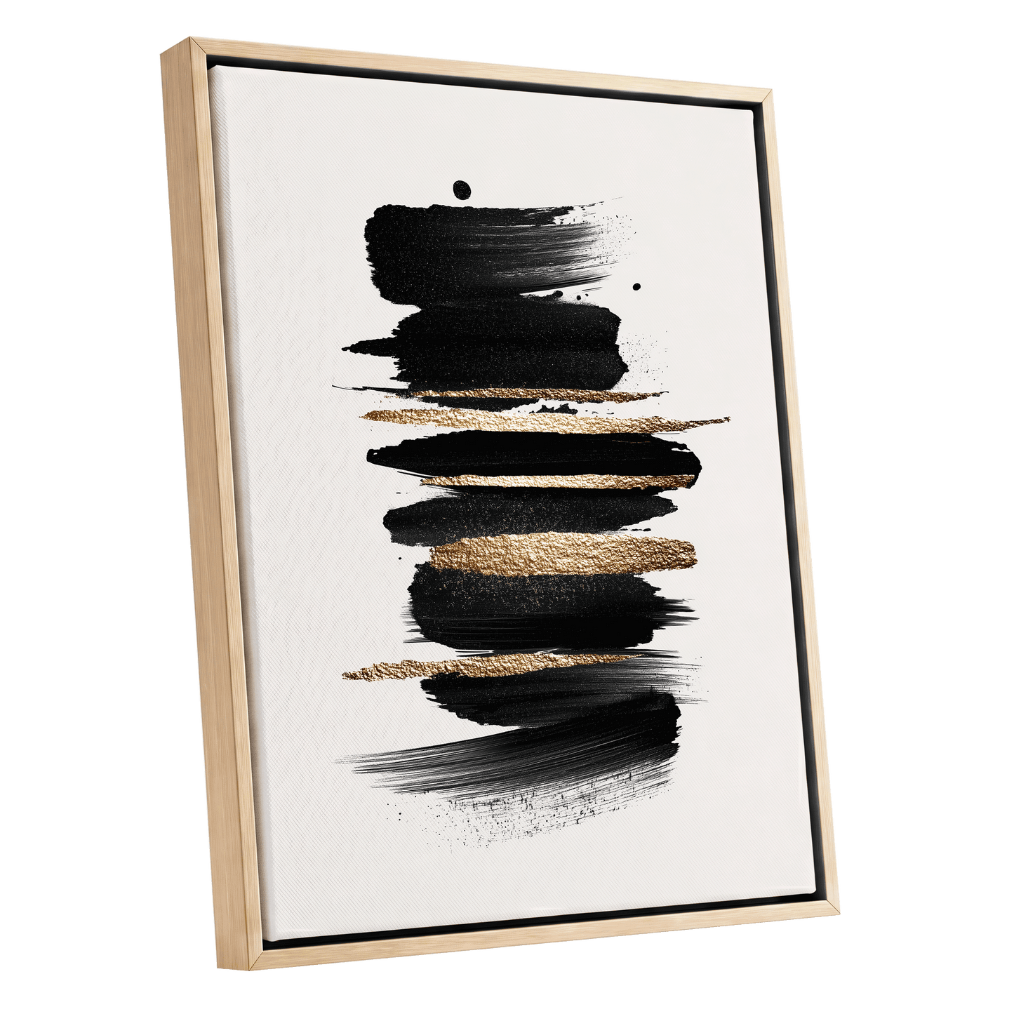 Black Gold Brushstrokes
