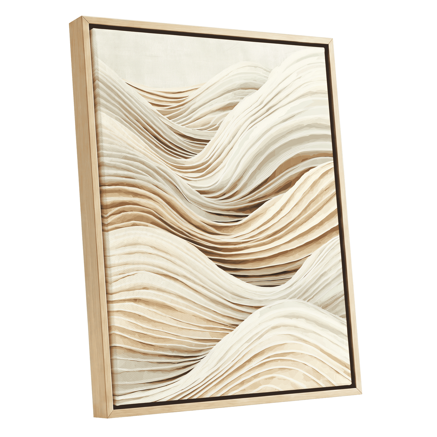 Ivory Layered Waves