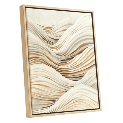 Ivory Layered Waves