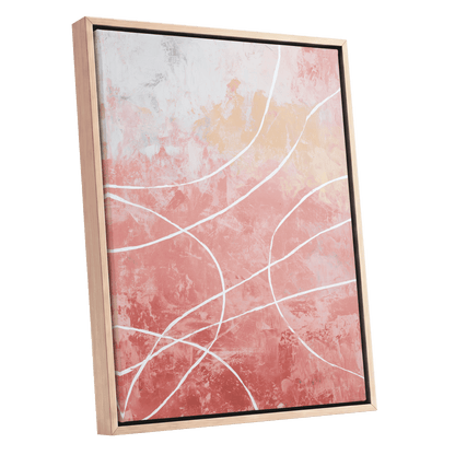 Blush Flow Line Abstract
