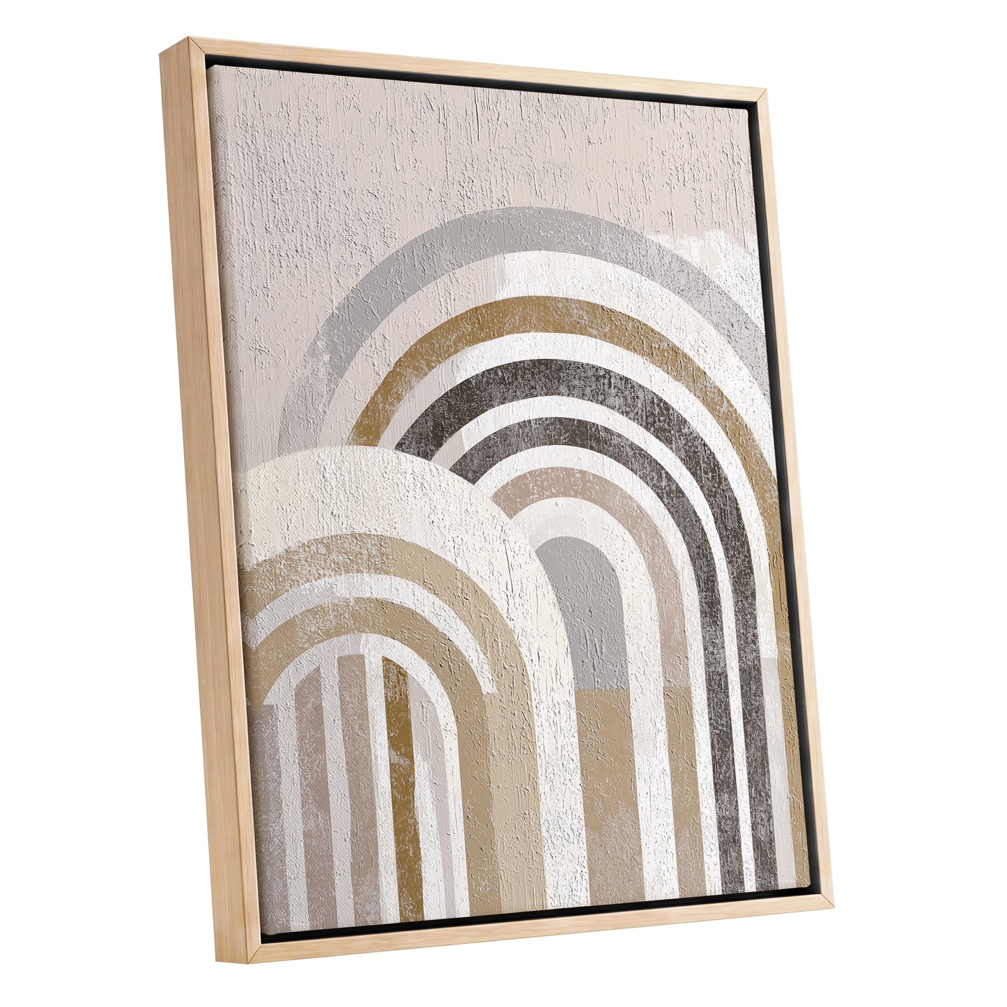 Neutral Textured Rainbow Arch Wall Art