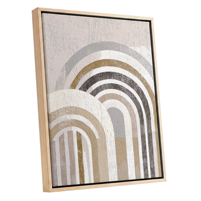 Neutral Textured Rainbow Arch Wall Art